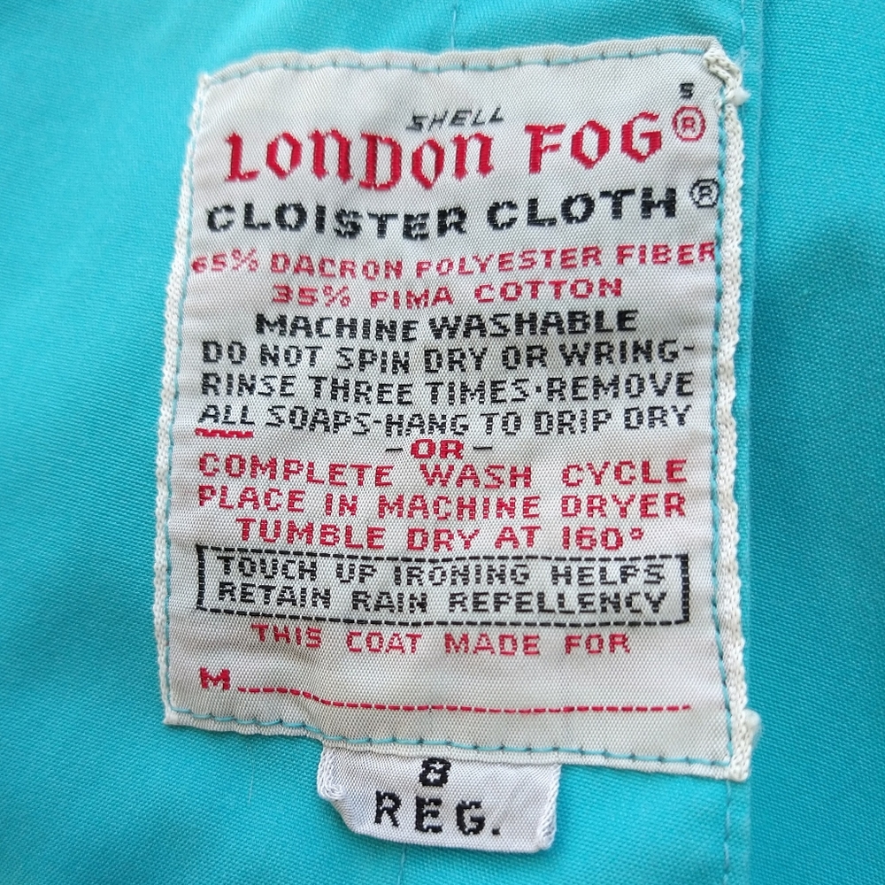 LONDON FOG vintage spring trench coat S - Picture 8 of 8